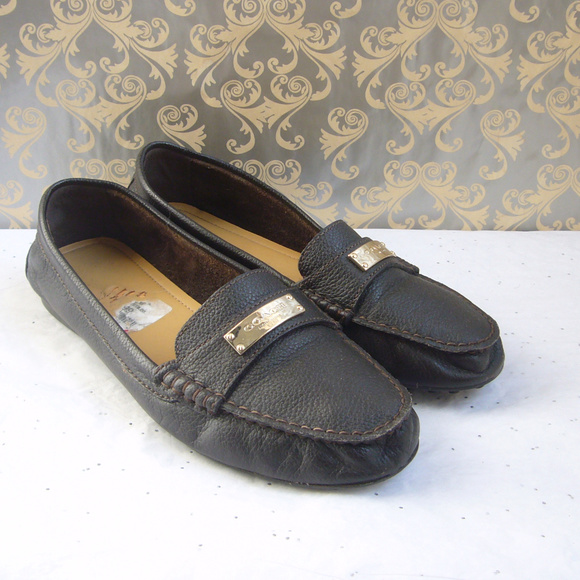 Coach Brown Pebbled Leather Loafer - - Picture 8 of 8